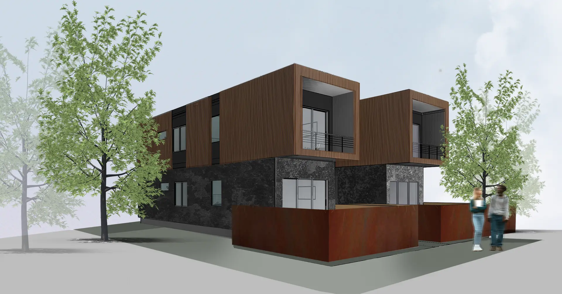 Urban Development Two Story prefab multifamily Home for builders and developers